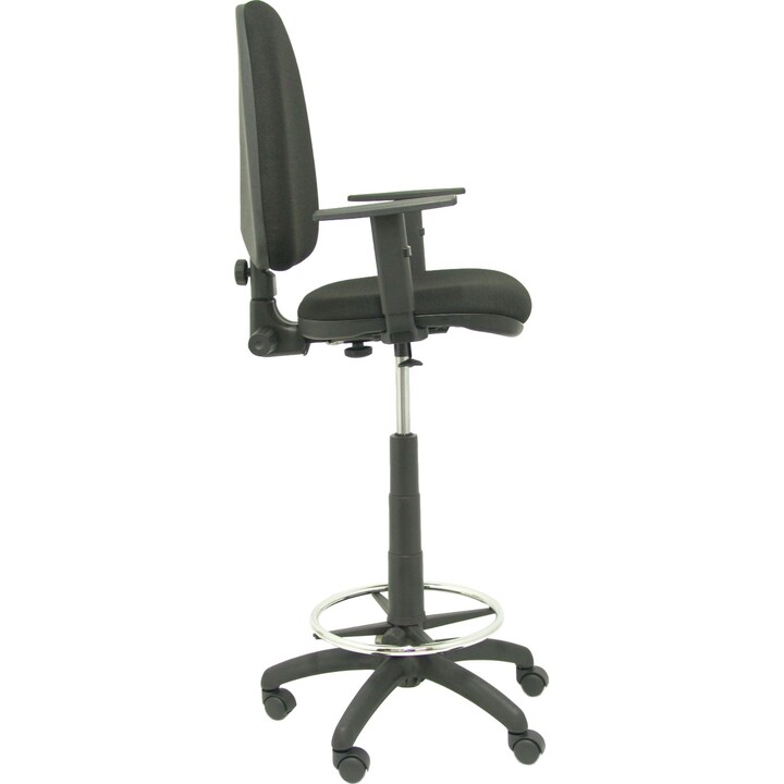 Tabouret Ayna Bali noir avec accoudoirs
