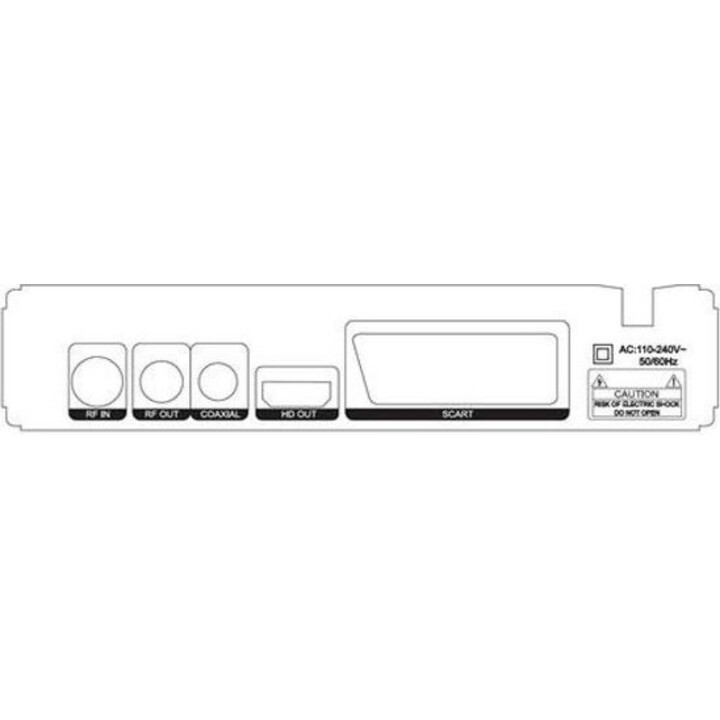 Receptor TDT HD Muvip FullHD 1080P / DVB-T2 / HDMI / Scart / Gravador - Leitor USB / MV0101
