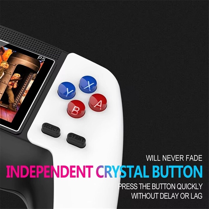 Console de jeux vidéo rétro P5, boîtier de jeu, sortie TV, 520 jeux, blanc, Ex-83202-B