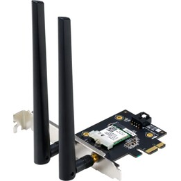 ASUS PCE-AXE5400 adaptador PCIe WiFi 6E preto