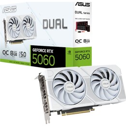 Carte graphique | ASUS | NVIDIA GeForce RTX 5060 | 8 Go | GDDR7 | 128 bits | PCIE 5.0 16x | Ventilateur double emplacement | DUA