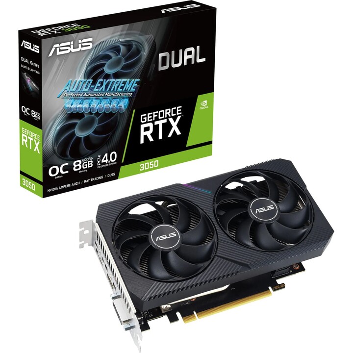 Asus Tarjeta gráfica Dual GeForce NVIDIA RTX 3050 V2 OC, 8GB, GDDR6