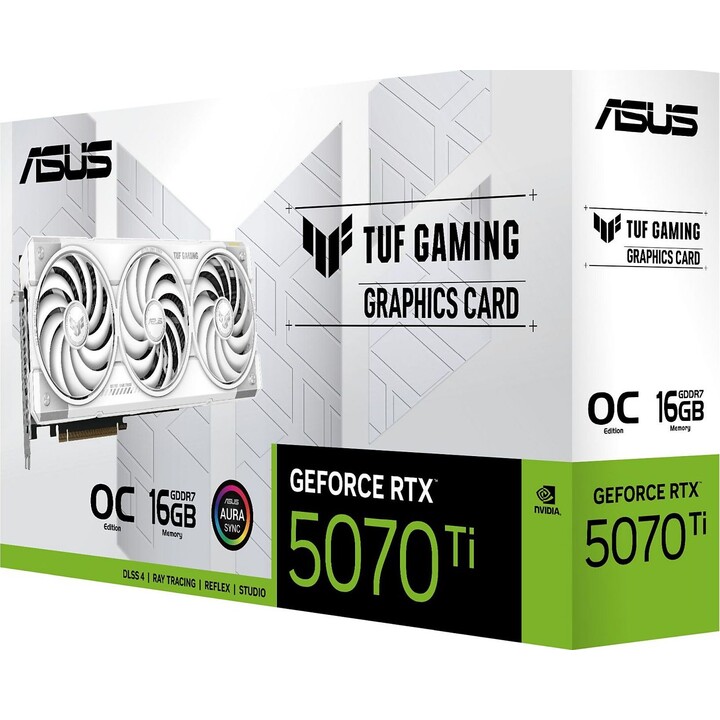 Asus Tarjeta gráfica GeForce RTX 5070 Ti, 90YV0MD3-M0NA00, blanco