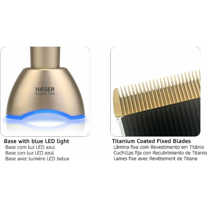 Cortadora de Pelo Haeger HC-WG3.011A Profesional Recargable Dorado