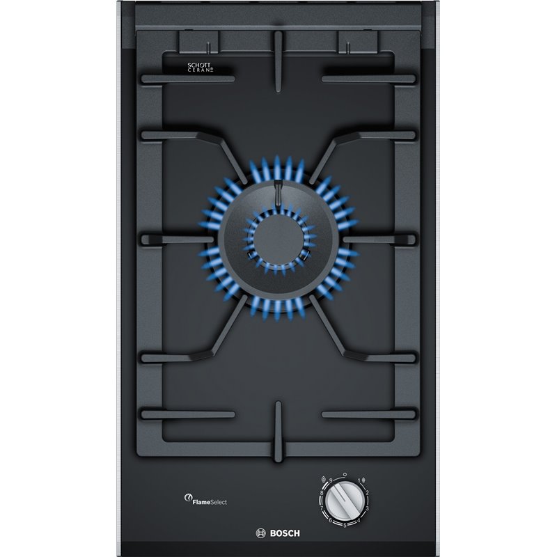 Placa de Gas Bosch Serie 8 PRA3A6B70 30 cm 1 Fogón Negro