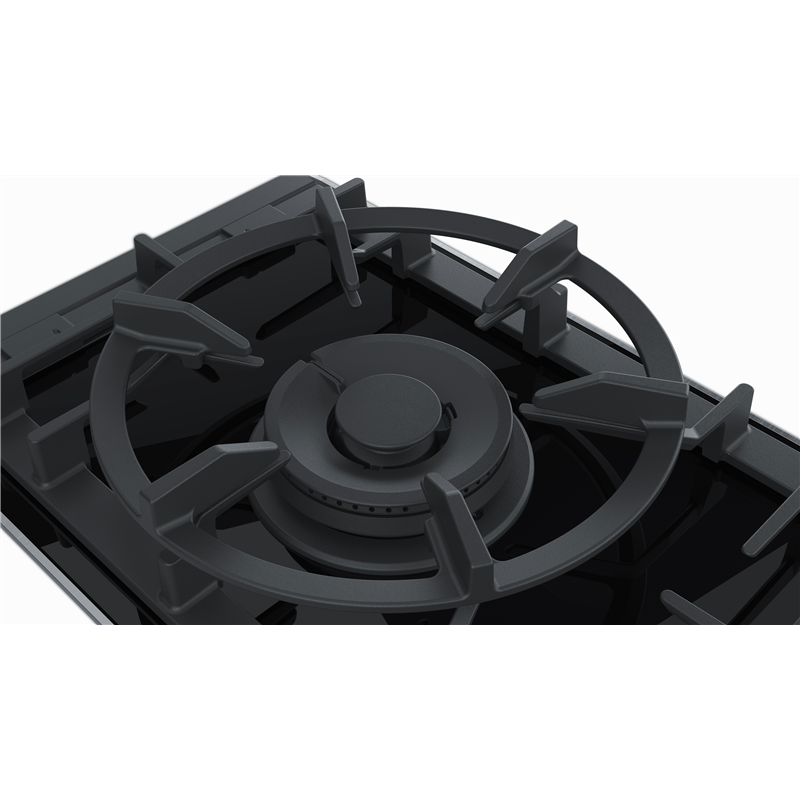 Placa de Gas Bosch Serie 8 PRA3A6B70 30 cm 1 Fogón Negro