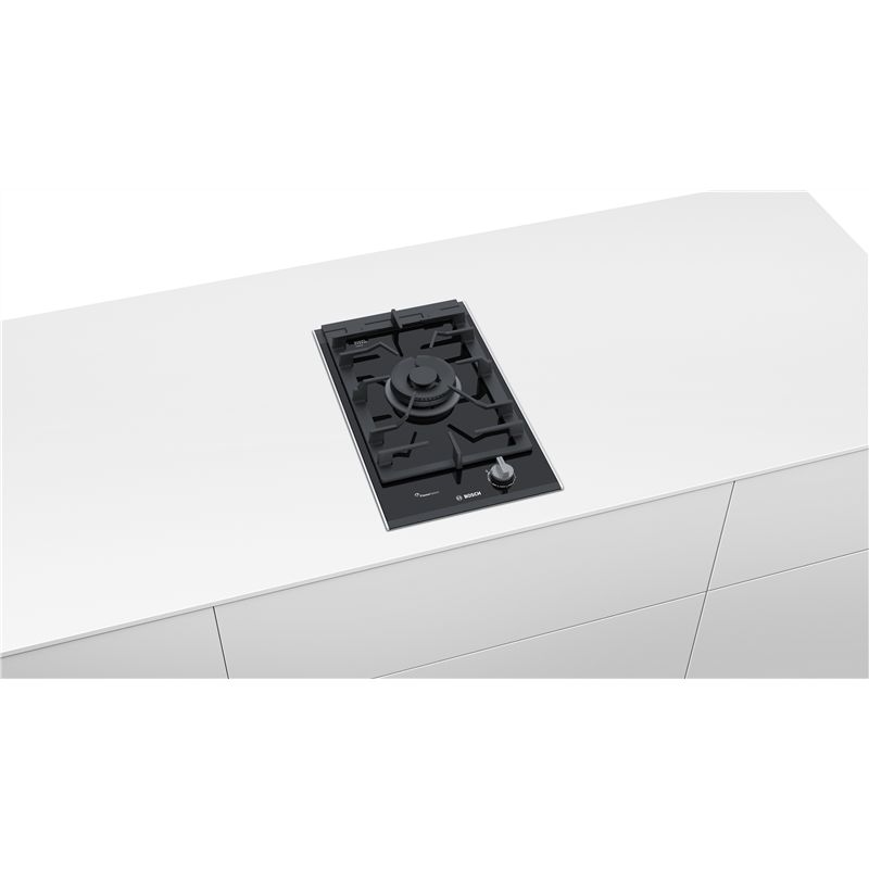 Placa de Gas Bosch Serie 8 PRA3A6B70 30 cm 1 Fogón Negro