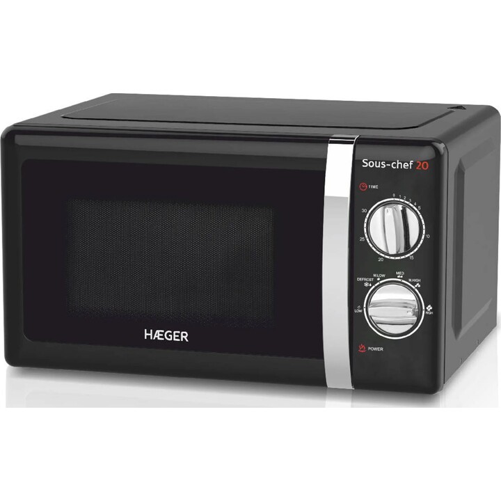 Haeger MW-70B.007A 20 L 700W Schwarze Mikrowelle mit Grill