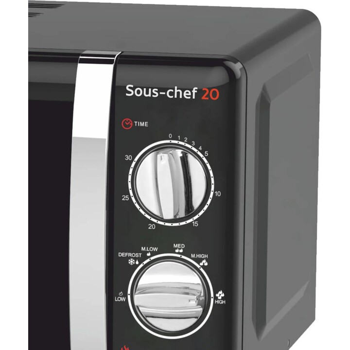 Haeger MW-70B.007A 20 L 700W Schwarze Mikrowelle mit Grill
