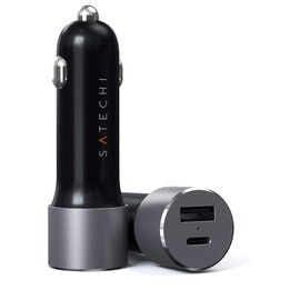 Car charger USB-C 72W starlight grey