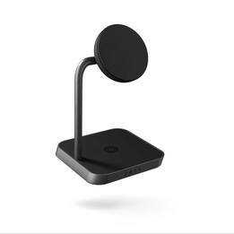 Caricabatterie magnetico 2 in 1 Zens in alluminio da 24 W