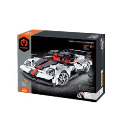 Carro de corrida branco IM.MASTER RC 476 peças