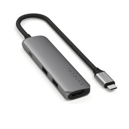 Adaptador USB-C Slim Multiporta 4 em 1 Satechi 4K