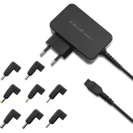 Qoltec Universal-Laptop-Netzteil 30W | Automatisch | Mehrfachstecker | 8 Plugins
