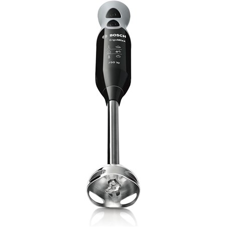 BOSCH ERGOMIXX Black BLENDER - 750W - 12 SPEED+TURBO - QUATTROBLADE BLADES - Chopper - ROD - MEASURED MIXER GLASS