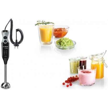 Bosch MSM67170 blender Mélangeur par immersion Noir, Argent 750 W