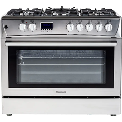 Ravanson Electric Gasofen Kwge-K90 Top Chef 5 Zonen Silber
