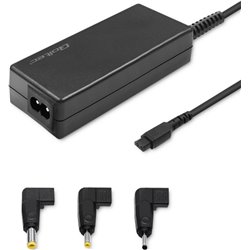 Adaptador de corriente Qoltec diseñado para Asus 65W | SmartPlug | 3 enchufes | + cable de alimentación