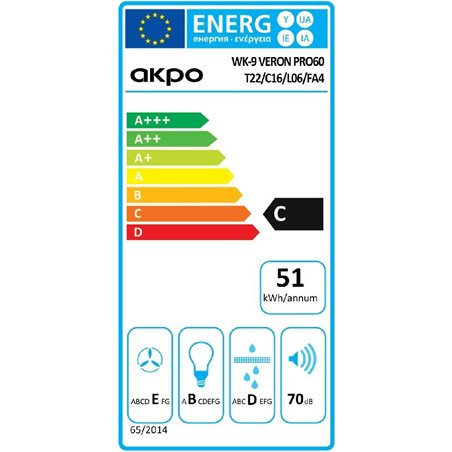 Campana Akpo WK9 Veron Pro 60 Oro Negro