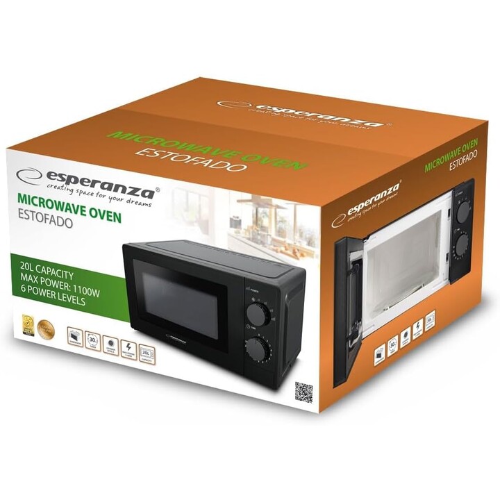 Esperanza EKO011K Microwave Oven 1100W Black