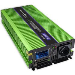 Qoltec Monolith power adapter and inverter Auto 2000 W Green