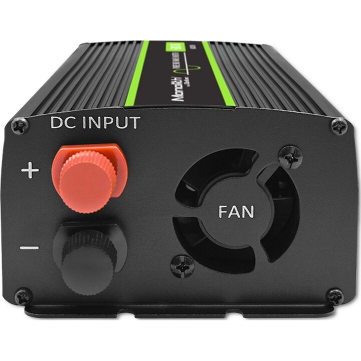 Inversor de onda sinusoidal pura Qoltec Monolith | 300 W | 600 W | 24 V a 230 V