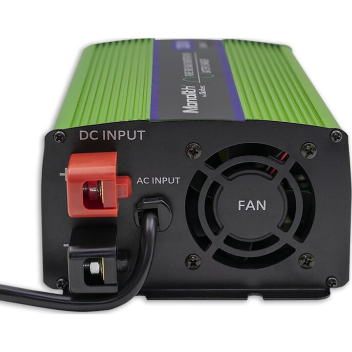Qoltec Monolith Netzteil und Wechselrichter Auto 600 W Grün