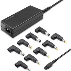 Qoltec 50011 65 W Indoor Power Inverter and Adapter Black