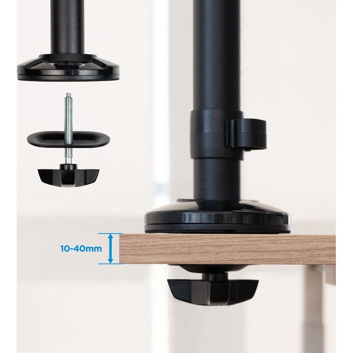 Unterstützungfür2 Monitore, POS, Drucker, Terminal und Reader TooQ TQPM0002/ bis zu 9 kg