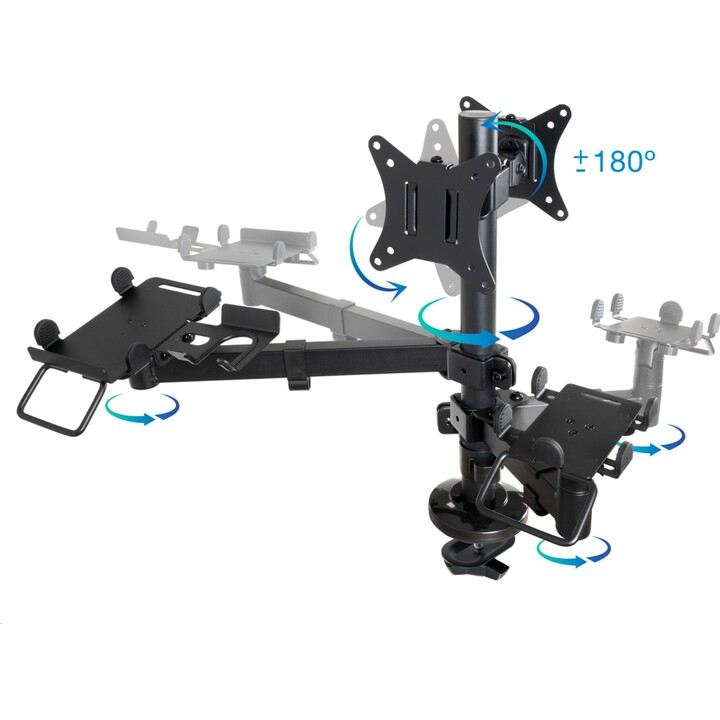 Unterstützungfür2 Monitore, POS, Drucker, Terminal und Reader TooQ TQPM0002/ bis zu 9 kg