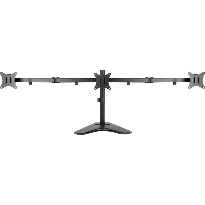 Tooq Soporte de Mesa para 3 Pantallas 17"-27", Negro, carga máxima 7 kg por brazo