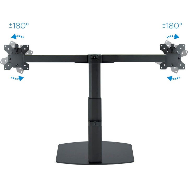 Tooq Soporte de mesa para 2 pantallas 17"-27", carga máxima 6 kg por brazo