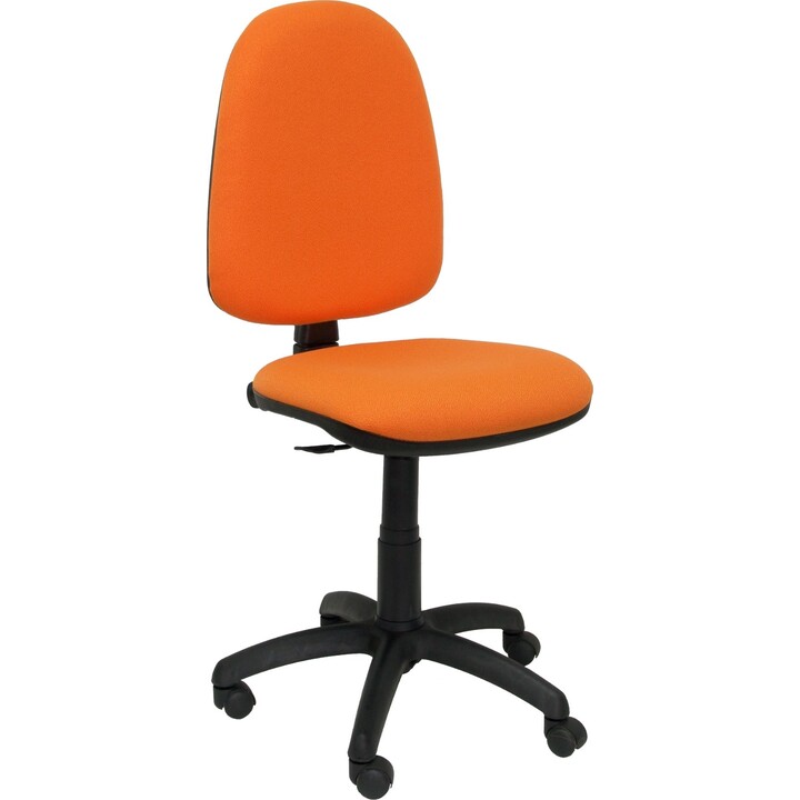 Piqueras y Crespo Silla de oficina tela Aýna para teletrabajo naranja respaldo regulable en altura