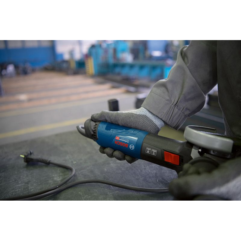 Bosh Amoladora profesional GWS 17-125, 1700w, 11.500 rpm, disco 125mm, azul y negro