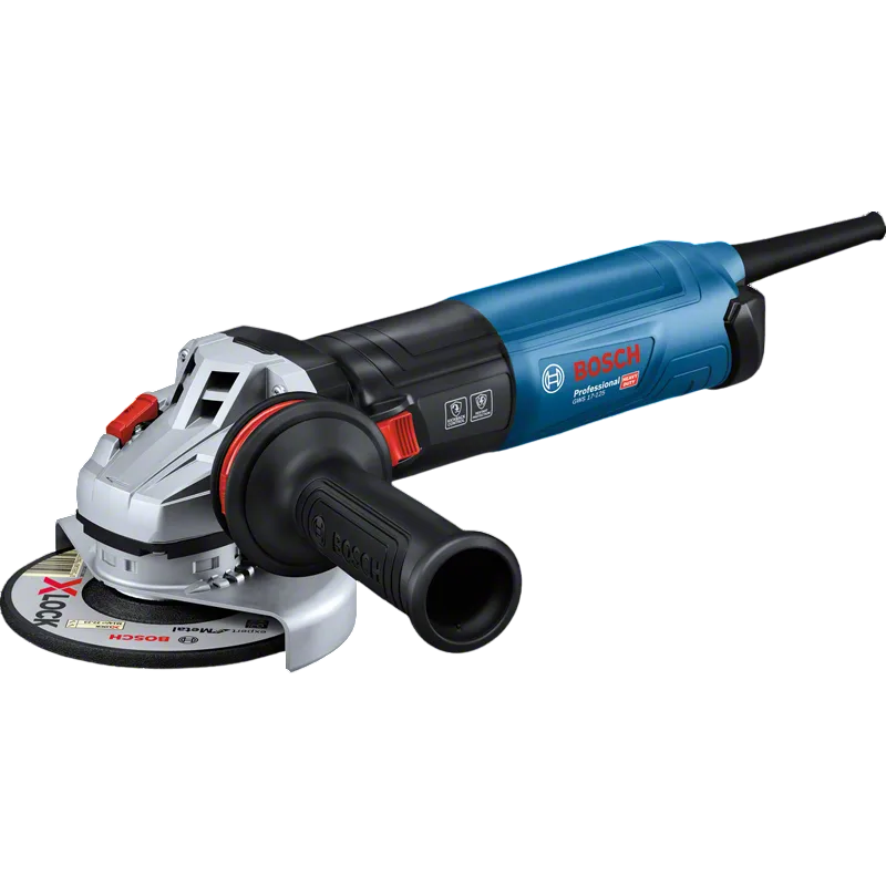 Bosh Amoladora profesional GWS 17-125, 1700w, 11.500 rpm, disco 125mm, azul y negro