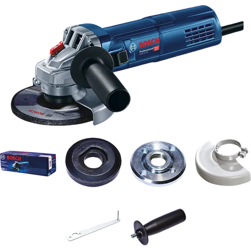 Bosh Amoladora profesional GWS 9-125, 900w, 11.000 rpm, disco 125mm