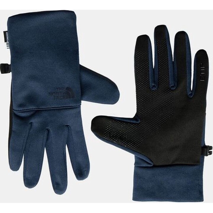 Guantes reciclados Etip de The North Face de 5 dedos, color azul marino, talla XS