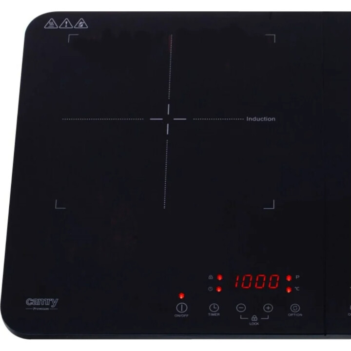 Adler Camry CR 6514 Hob de indução 60,5 cm 3500 W 2 zonas pretas