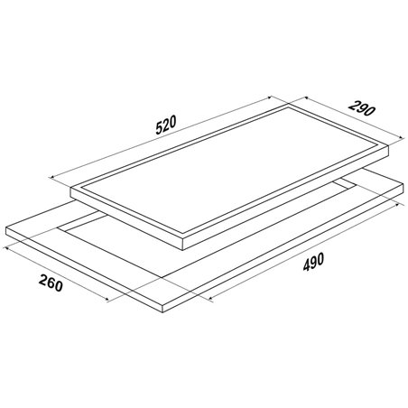 Placa Mpm Vitrocerámica MPM-30-Vcb-22/Y 2 Zonas Negro