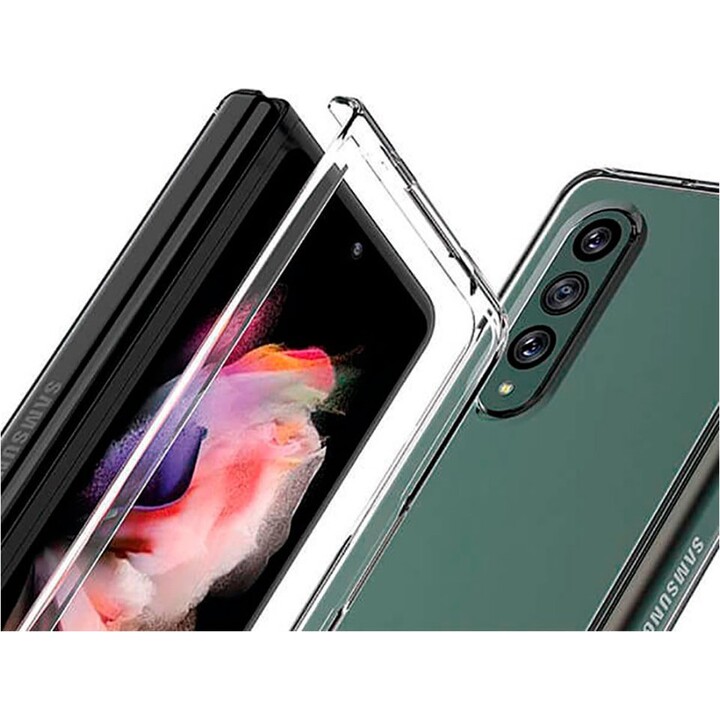 Capa Rígida Transparente de Silicone Para Samsung Z Fold3 5G