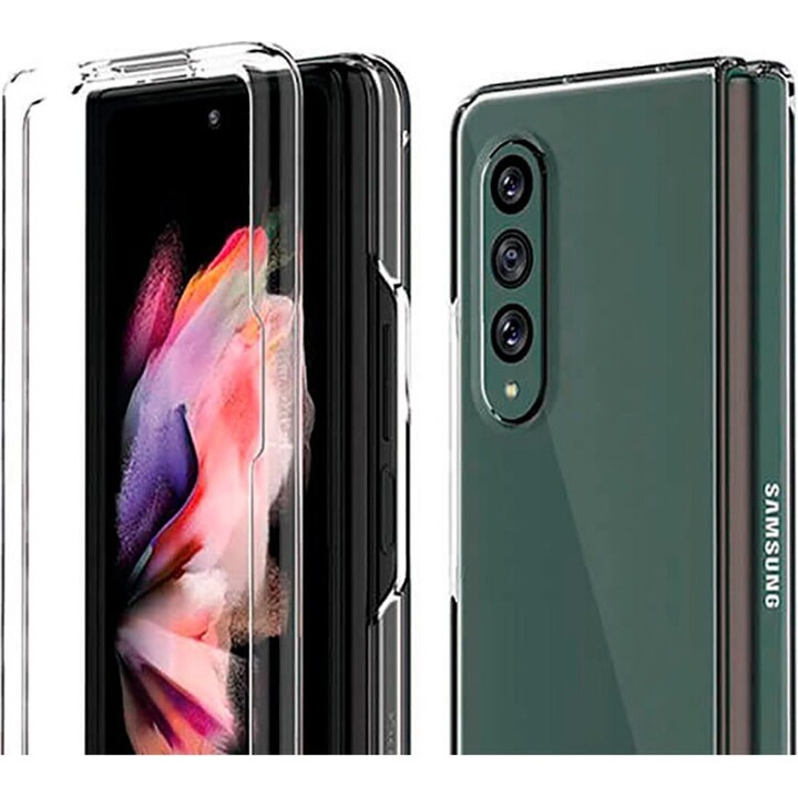 Capa Rígida Transparente de Silicone Para Samsung Z Fold3 5G