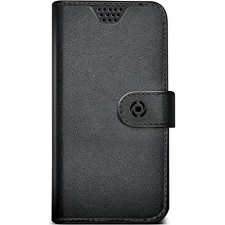Celly Universal L Book Type Case Black and Brown