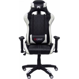 Chaise gaming paradise en simili cuir noir