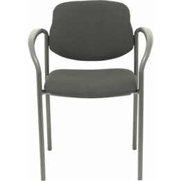 Piqueras y Crespo Silla fija Styl bali chasis negro con brazos fijos