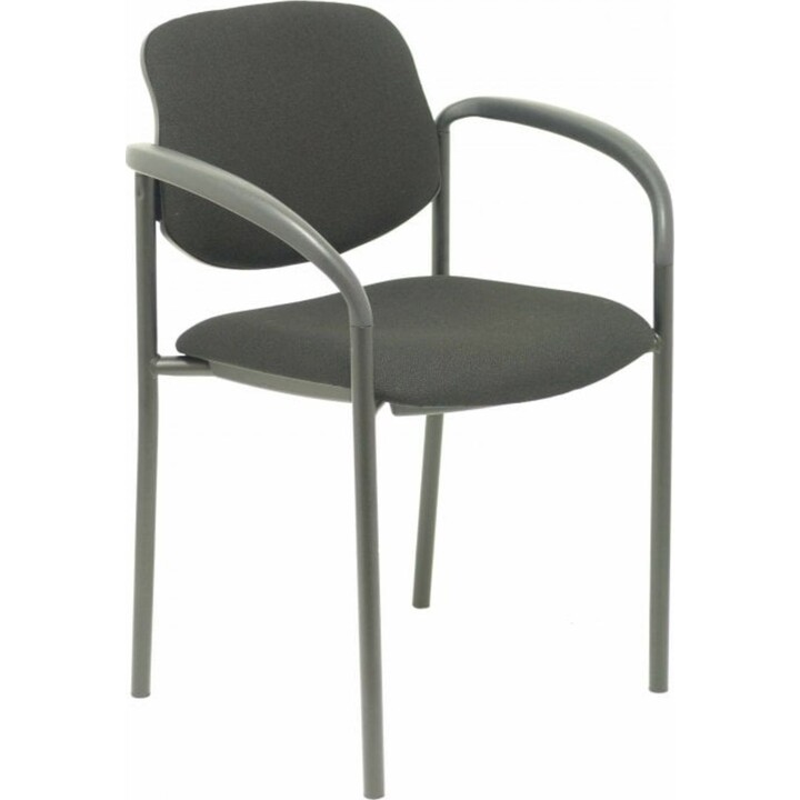 Piqueras y Crespo Silla fija Styl bali chasis negro con brazos fijos