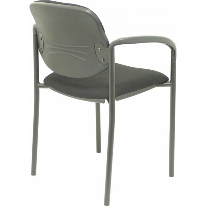 Piqueras y Crespo Silla fija Styl bali chasis negro con brazos fijos
