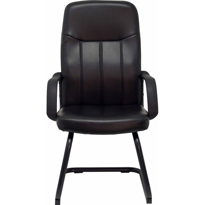 Fauteuil Aragon simili cuir noir