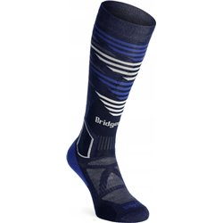 Chaussettes de ski Bridgedale Ski Lt Merino E Pattern - Bleu marine Taille : XL