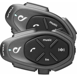 INTERPHONE TOUR HD interfono moto per 2 caschi nero