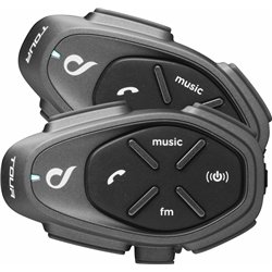 Interphone TOUR HD Interphone moto 1500 m 2 pcs Noir